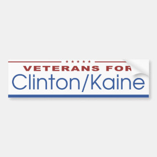 Veteran för Clinton/Kaine 2016 Bildekal