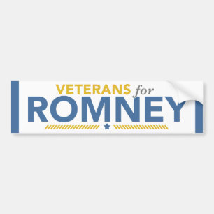 Veteran för den Romney Ryan bildekalet Bildekal