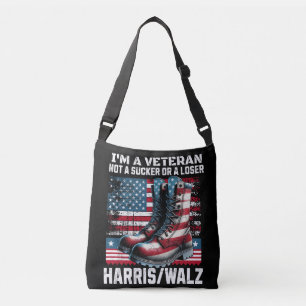 Veteran för Harris Walz-valet 2024 Tote Bag Axelväska
