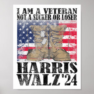 Veteran för Harris Wheimer för president 24 rösta Poster