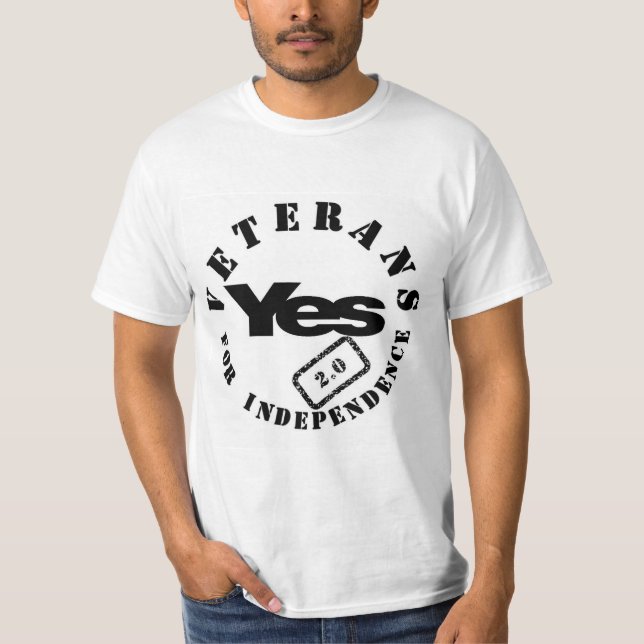 Veteran för ny logotypT-tröja för självständighet T Shirt (Framsida)