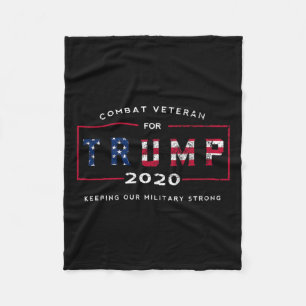 Veteran for Trump 2020&#; - Behålla vår militära s Fleecefilt