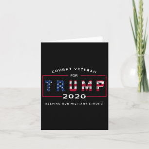 Veteran for Trump 2020&#; - Behålla vår militära s Kort