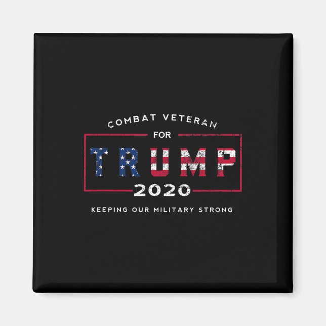 Veteran for Trump 2020&# - Behålla vår militära s Magnet (Framsidan)