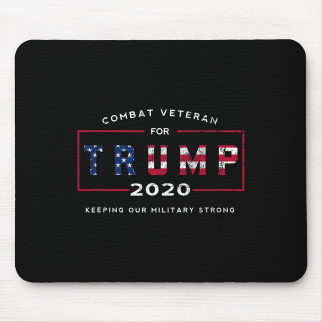Veteran for Trump 2020&# - Behålla vår militära s Musmatta (Framsidan)