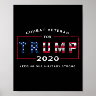 Veteran for Trump 2020&#; - Behålla vår militära s Poster
