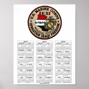VETERAN FÖR USMC IRAK POSTER