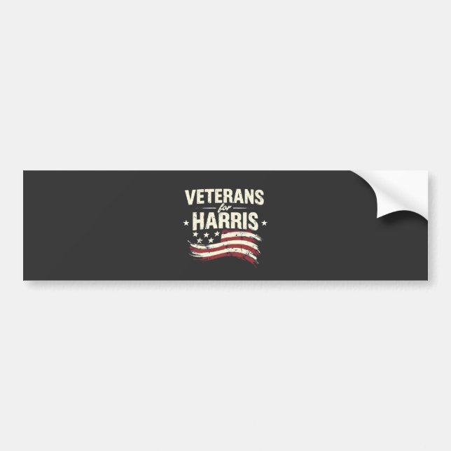 Veteran för valet till Harris Kamala Harris-armén Bildekal (Framsidan)