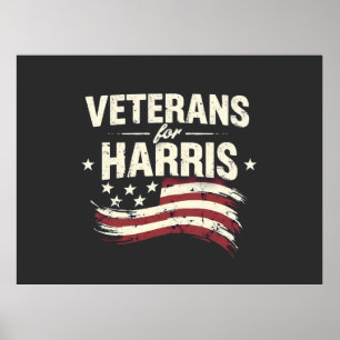Veteran för valet till Harris Kamala Harris-armén Poster