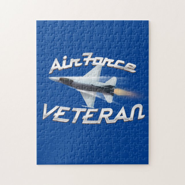Veteran från flygvapnet pussel (Vertikal)