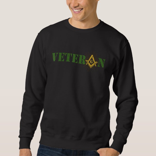Veteran Freemason Lång Ärmad Tröja (Framsida)