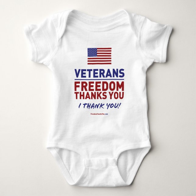 Veteran frihetstack dig t shirt (Framsida)