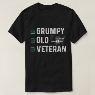 Veteran Gift, Grumpy Old Veteran T Shirt