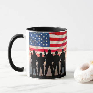 Veteran Hero Soldier 4:e juli Independence day Mugg