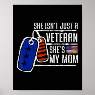 Veteran, hon är min amerikanska Vete i Mamma USA f Poster