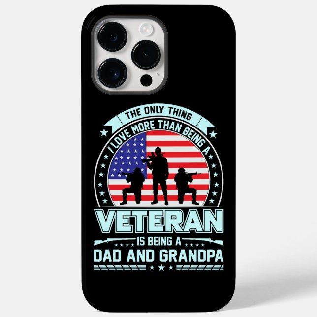 Veteran Is a Pappa och Grandpa USA Veterans Day (Baksida)