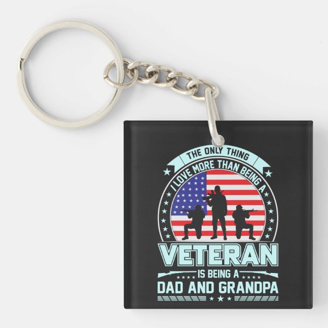 Veteran Is a Pappa och Grandpa USA Veterans Day (Framsidan)