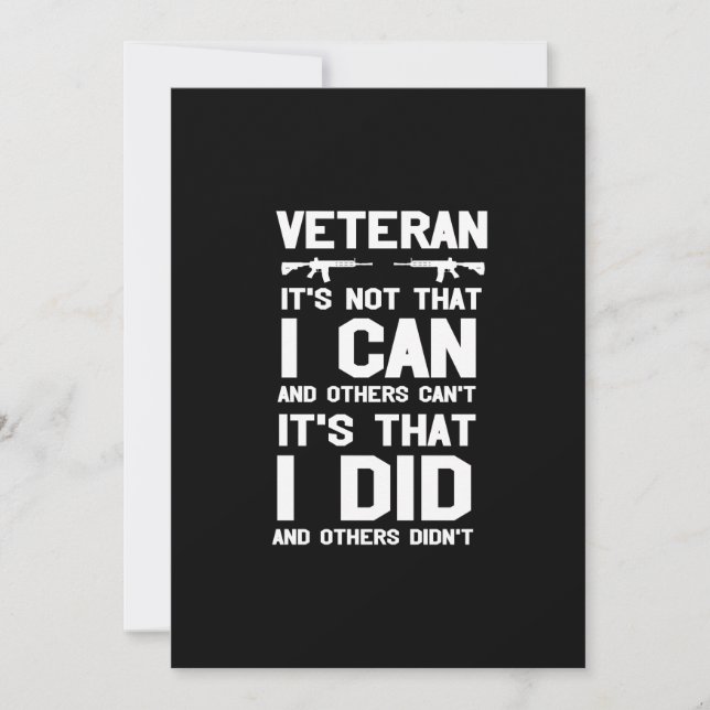 veteran it's not that i can and others can't it's julkort (Framsida)