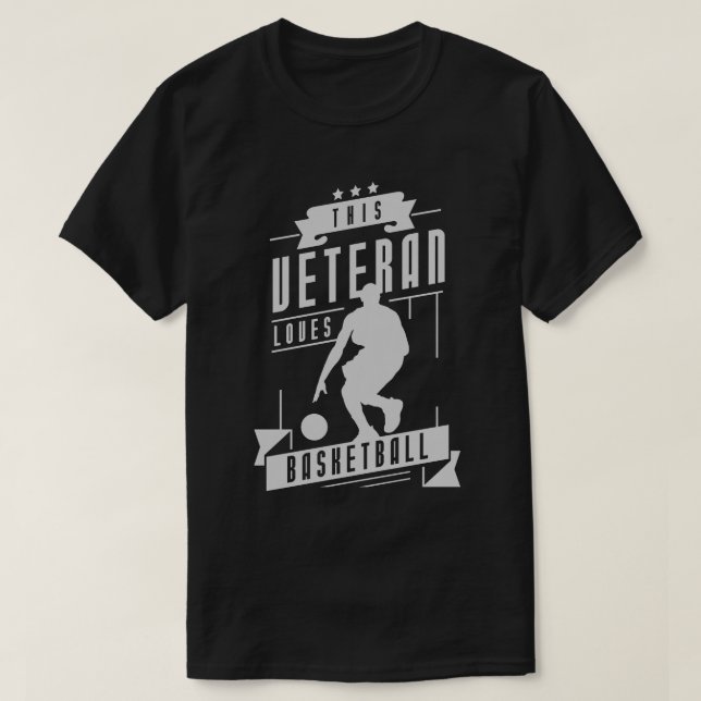 Veteran Kärlek Basketball T Shirt (Design framsida)