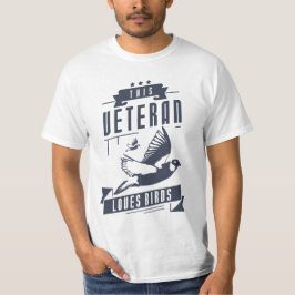 Veteran Kärlek Bird T Shirt