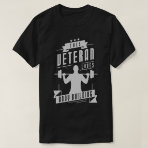 Veteran Kärlek Body Byggnad T Shirt