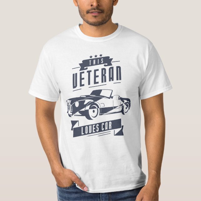 Veteran Kärlek Car T Shirt (Framsida)
