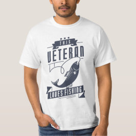 Veteran Kärlek Fishing T Shirt