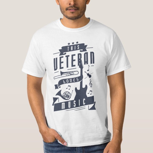 Veteran Kärlek Music T Shirt (Framsida)