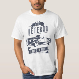 Veteran Kärlek till Ride Car T Shirt