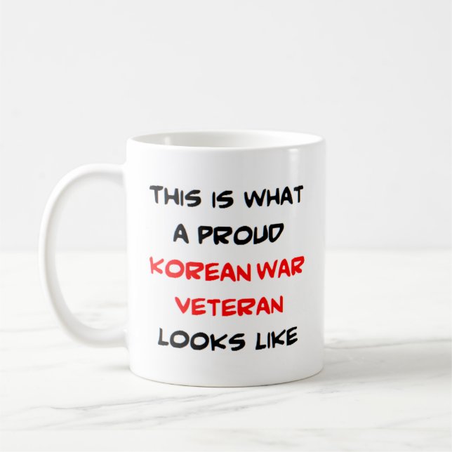 veteran, koreanska krig kaffemugg (Vänster)