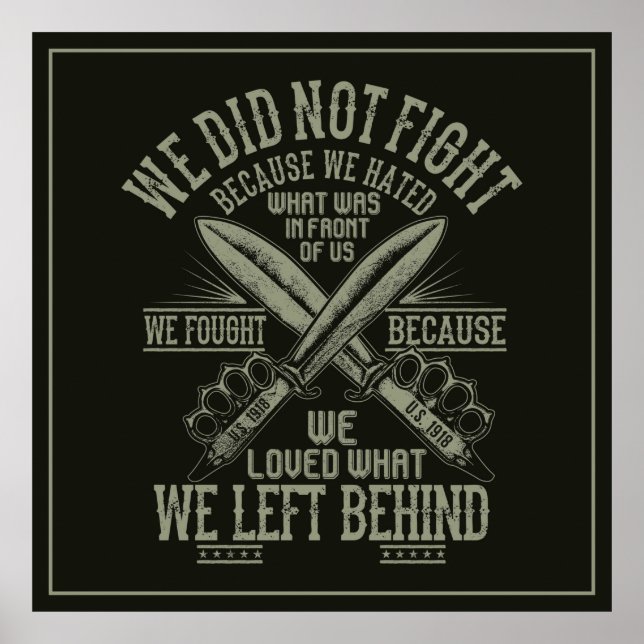 Veteran Krig Poster (Framsidan)