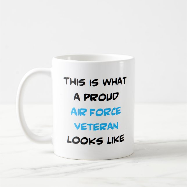 veteran, luft force kaffemugg (Vänster)