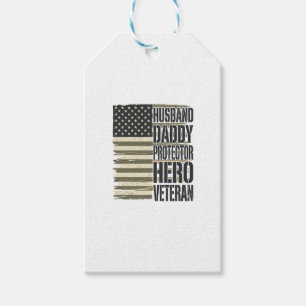 Veteran Make Pappa Hjälte Flagga Tröja De Presentetikett