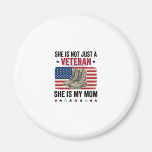 Veteran Mamma Patriotisk Militär Stövlar Tröja Des Magnet
