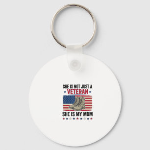Veteran Mamma Patriotisk Militär Stövlar Tröja Des Nyckelring