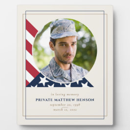 Veteran Memorial Photo Plaque