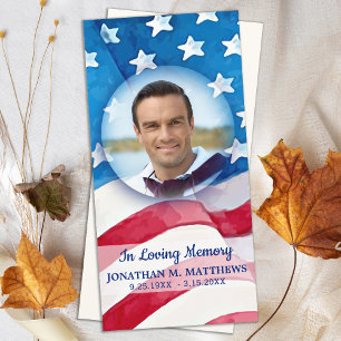 Veteran Memorial US American Flagga militeral Tack Kort