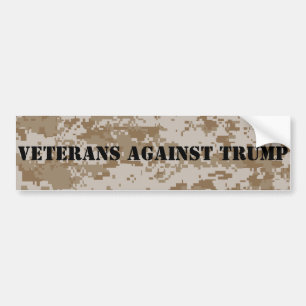 Veteran mot den trumfDigi Camo bildekalet Bildekal