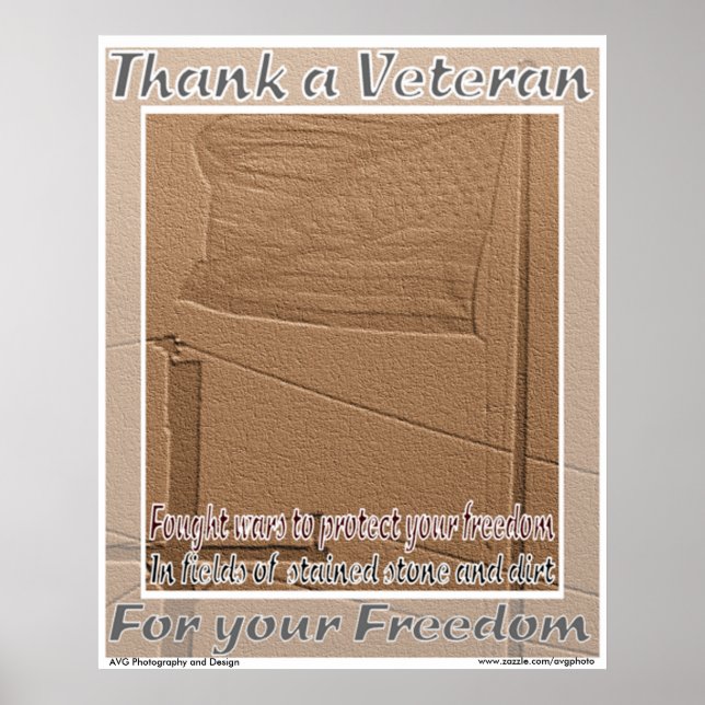 Veteran of Foreign Krig Tack Print Poster (Framsidan)