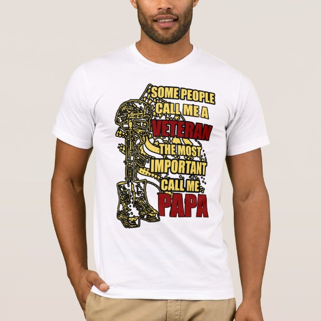 Veteran pappa t shirt (Framsida)