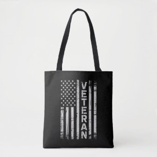 Veteran patriotisk amerikansk armé amerikansk flag tygkasse