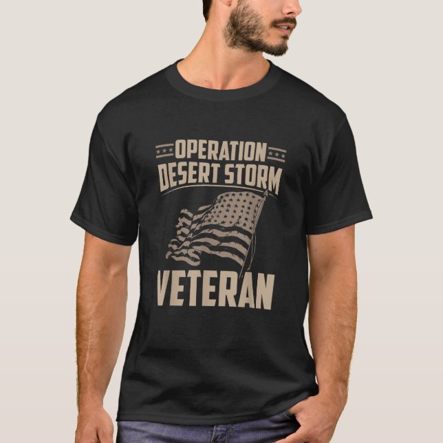 Veteran Shirt Operation Desert Storm Tees Manar Wo T (Framsida)