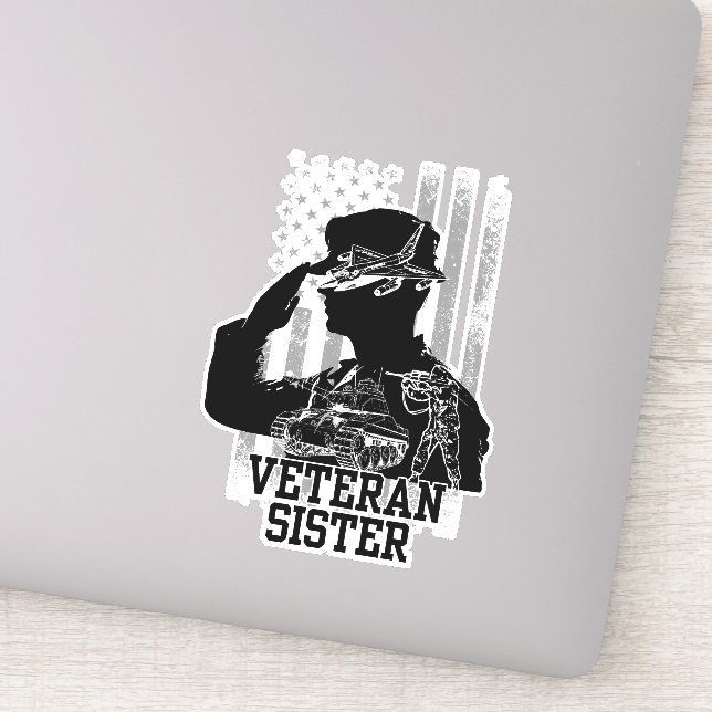 Veteran Sister Klistermärken (Detalj)