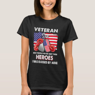 Veteran Son Vissa Möter Aldrig Sina Hjältar Ve T Shirt