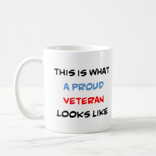 veteran, stolt kaffemugg (Vänster)