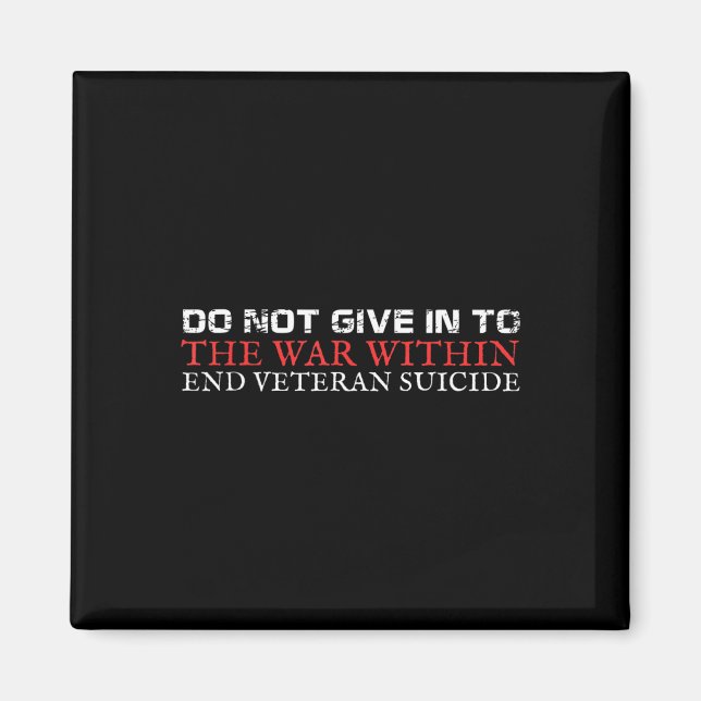 Veteran Suicide Awareness Magnet (Framsidan)