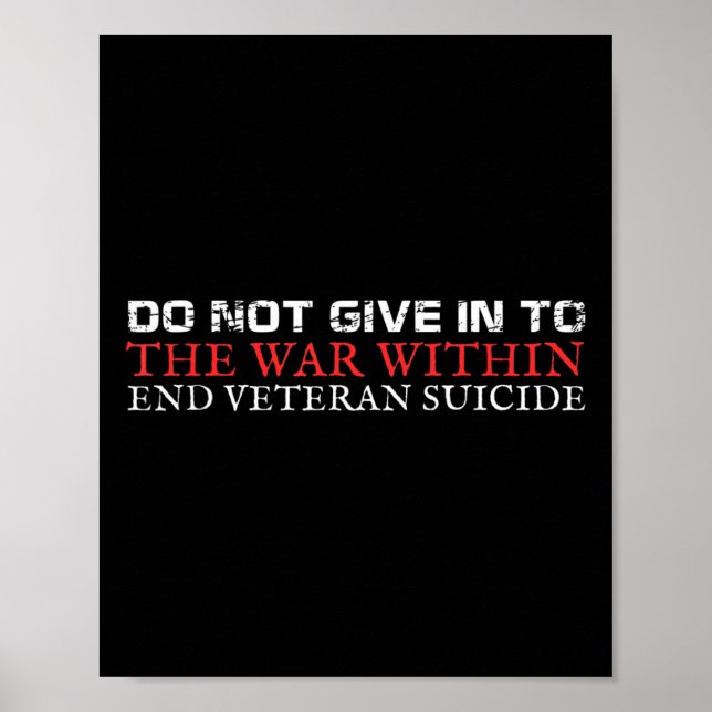 Veteran Suicide Awareness Poster (Framsidan)