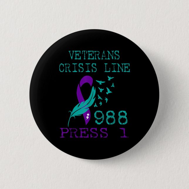 Veteran Suicide Awareness Prevention Hotline 988 Knapp (Framsida)
