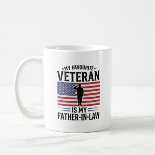 Veteran Svärfar Fosterländsk Vintage Citat Desi Kaffemugg
