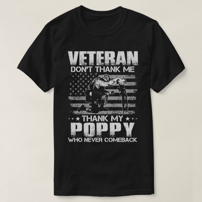 Veteran Tack inte för att jag tackar min polack so T Shirt (Design framsida)